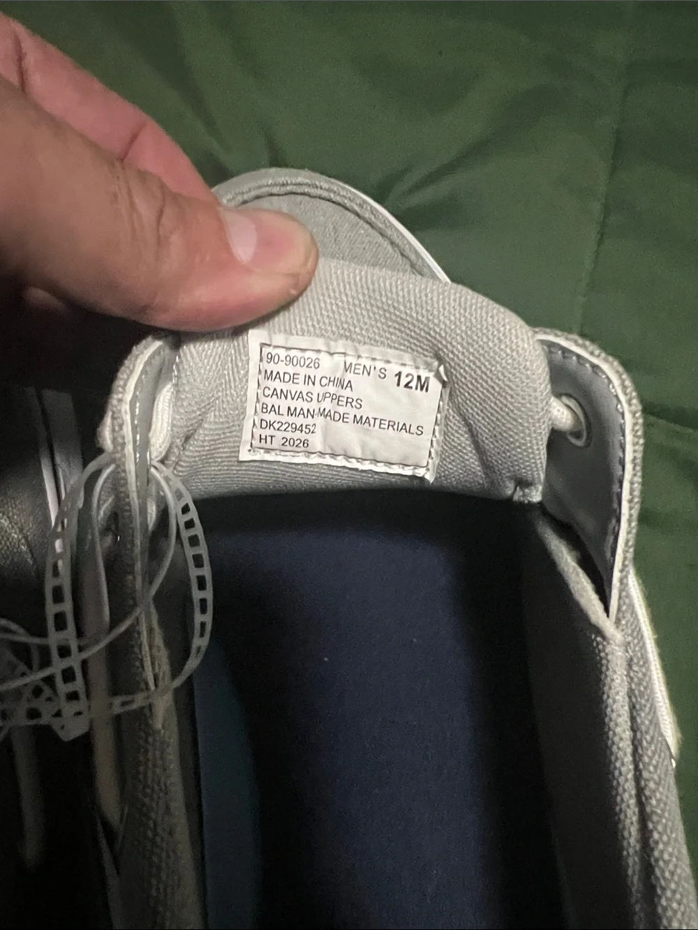 Dockers Gray Canvas Boat Shoes with White Laces
